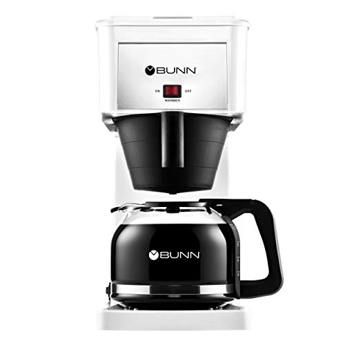 BUNN GRW Velocity Brew 10-Cup Home Coffee Brewer, White